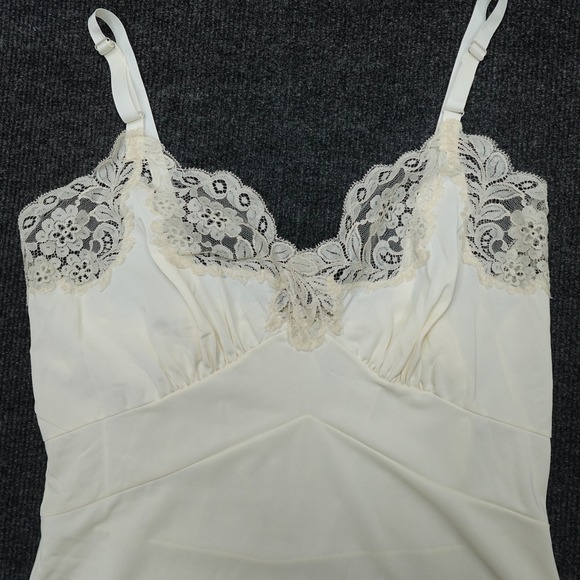 Vintage Val Mode Full Slip Dress Lace Lingerie Women 34 Ivory - Picture 10 of 12